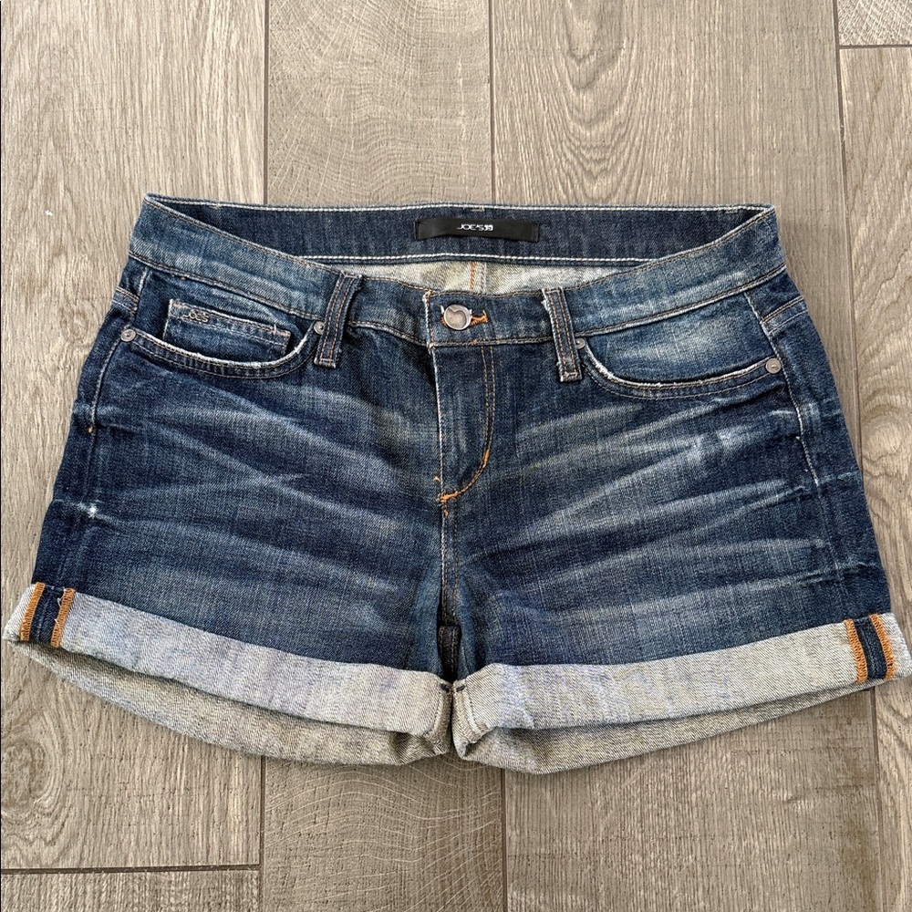 Joe's Jeans Women's Cuffed Jean Shorts - Dark Blue